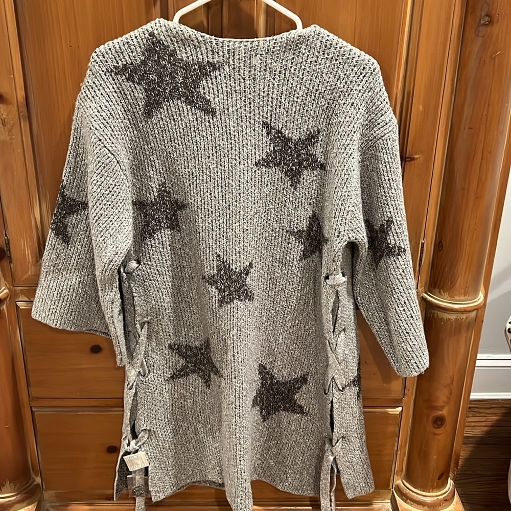 Cupcakes and Cashmere Etoile Star Open Front Side-tie Cardigan Size XS - Picture 8 of 10